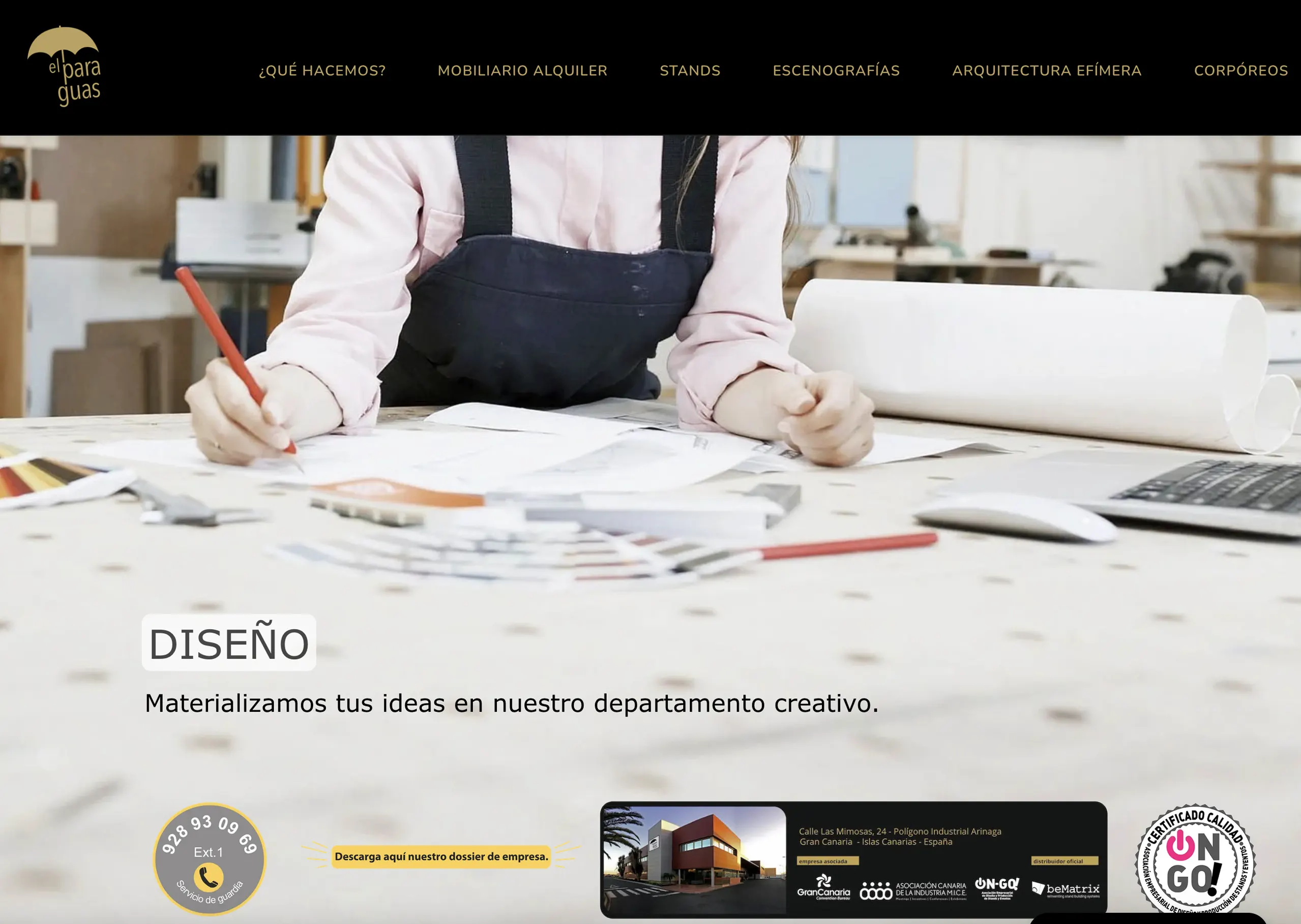 Proyecto web El Paraguas Events